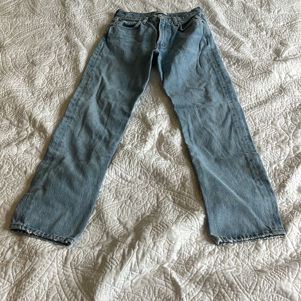 Algolde women’s blue high rise jeans